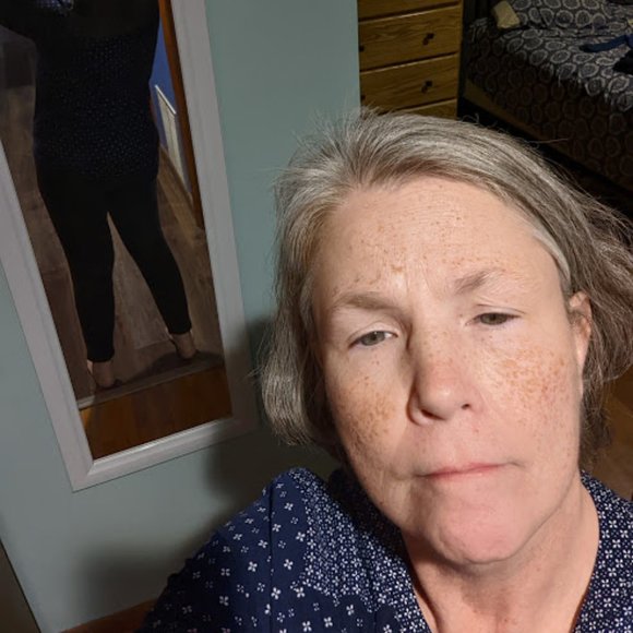 Dark Blue with White Pattern Shirt - 3/4 sleeves - Picture 3 of 6